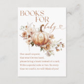 Pumpkin Wildblume Boho Fall Baby Showbook Begleitkarte (Vorderseite)