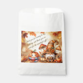 Pumpkin Wildblume Fall Wasserfarbe Geburtstag Geschenktütchen (Vorderseite)