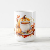 Pumpkin Wildblume Fall Wasserfarbe Geburtstag Kaffeetasse (Mittel)