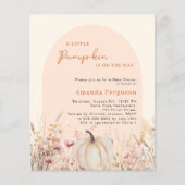 Pumpkin Wildblume rosa Bogen Budget Kinderdusche (Vorderseite)