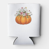 Pumpkin-Wildblumen Herbst Klassischer T - Shirt.pn Dosenkühler (Vorderseite)