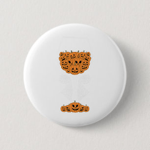 Pumpkin Wine Gl Spider Web-Kostüm Easy Halloween Button