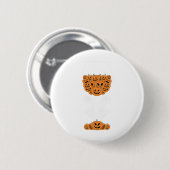 Pumpkin Wine Gl Spider Web-Kostüm Easy Halloween Button (Vorne & Hinten)