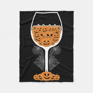Pumpkin Wine Gl Spider Web-Kostüm Easy Halloween Fleecedecke