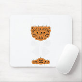Pumpkin Wine Gl Spider Web-Kostüm Easy Halloween Mousepad (Mit Mouse)
