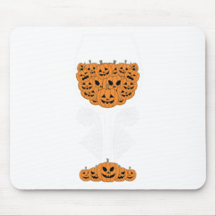 Pumpkin Wine Gl Spider Web-Kostüm Easy Halloween Mousepad