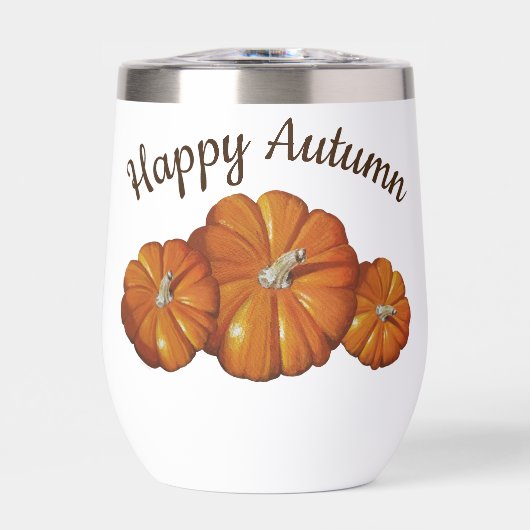 Pumpkin Wine Tumbler (Vorderseite)