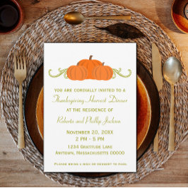 Pumpkin Wirbel Erntedank Einladung