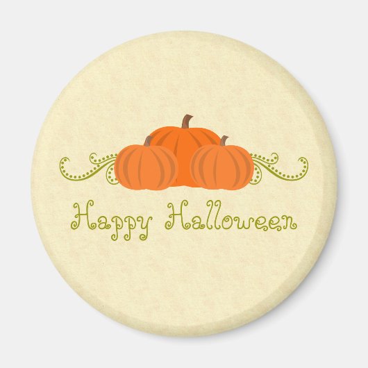Pumpkin Wirbel Halloween Magnet (Vorne)