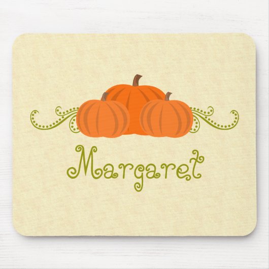 Pumpkin Wirbel Halloween Mousepad (Vorne)