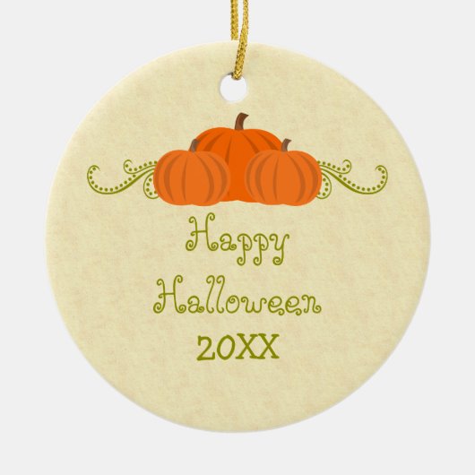 Pumpkin Wirbel Halloween Ornament (Vorne)