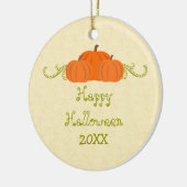 Pumpkin Wirbel Halloween Ornament (Links)