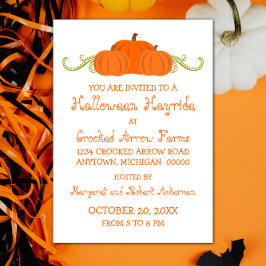 Pumpkin Wirbel Halloween-Party Einladung