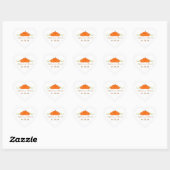 Pumpkin Wirbel Hochzeit im Herbst Stickers (Blatt)