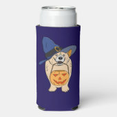 Pumpkin Witch Dog Selters Dosenkühler (Seltzer Rückseite)