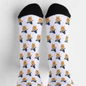 Pumpkin Witch Dog Socken (Oben)