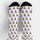 Pumpkin Witch Dog Socken (Oben)