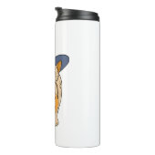 Pumpkin Witch Dog Thermosbecher (Nach rechts gedreht)