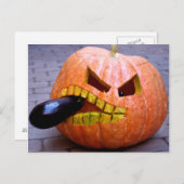 Pumpkin with Eggplant Postkarte (Vorne/Hinten)