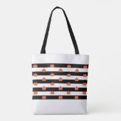 Pumpkin with White & Black Stripes - Personalized Tasche (Rückseite)