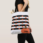 Pumpkin with White & Black Stripes - Personalized Tasche (Von Nahem)