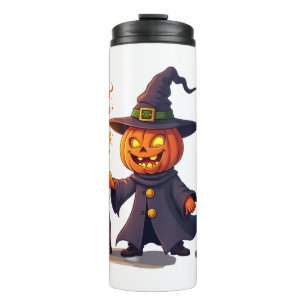 Pumpkin Wizard - Magisches Halloween-Zauberer-T-Sh Thermosbecher