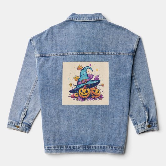 Pumpkin Women's Denim Jacket (Jean Jacket), Denim Jeansjacke (Rückseite)