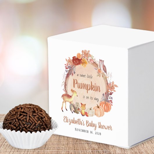 Pumpkin Woodland Animals Kinderdusche Vielen Dank Geschenkschachtel