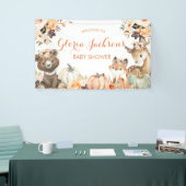 Pumpkin Woodland Babydusche Große Banner (Messeveranstaltung)