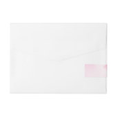 Pumpkin-Wrap rund um das Etikett - rosa Streifen Rundum-Adressaufkleber (Rückseite)