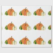 Pumpkin wrapping paper geschenkpapier (Flach)
