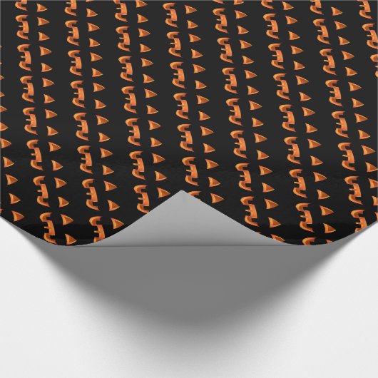 Pumpkin Wrapping Paper Jack-O-Lantern Geschenkpapi Geschenkpapier (Ecke)