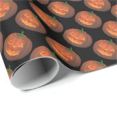 Pumpkin Wrapping Paper Jack-O-Lantern Geschenkpapi Geschenkpapier (Rolleneckpunkt)
