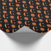 Pumpkin Wrapping Paper Jack-O-Lantern Geschenkpapi Geschenkpapier (Ecke)