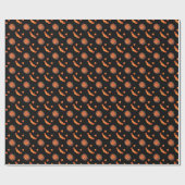 Pumpkin Wrapping Paper Jack-O-Lantern Geschenkpapi Geschenkpapier (Flach)