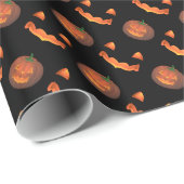 Pumpkin Wrapping Paper Jack-O-Lantern Geschenkpapi Geschenkpapier (Rolleneckpunkt)