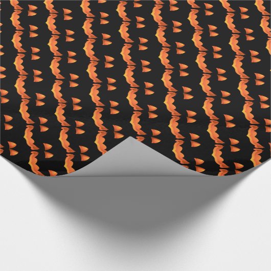Pumpkin Wrapping Paper Jack-O-Lantern Geschenkpapi Geschenkpapier (Ecke)