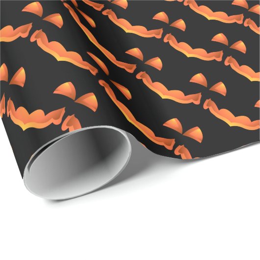 Pumpkin Wrapping Paper Jack-O-Lantern Geschenkpapi Geschenkpapier (Rolleneckpunkt)