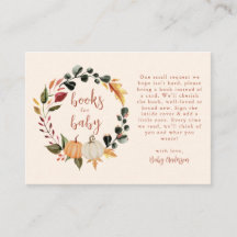 Pumpkin Wreath Baby Shower Books for baby