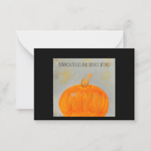 Pumpkin wünscht eine flache Note Card