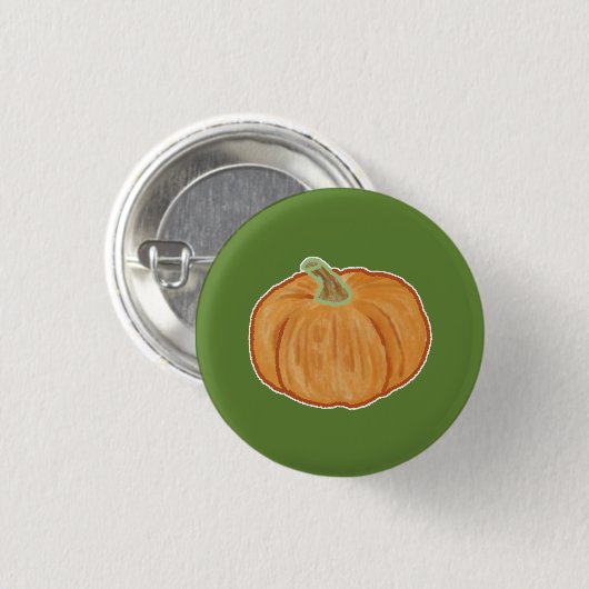 Pumpkin Zeichnend Button (Vorne & Hinten)