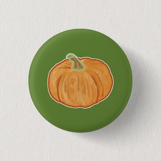 Pumpkin Zeichnend Button (Vorderseite)