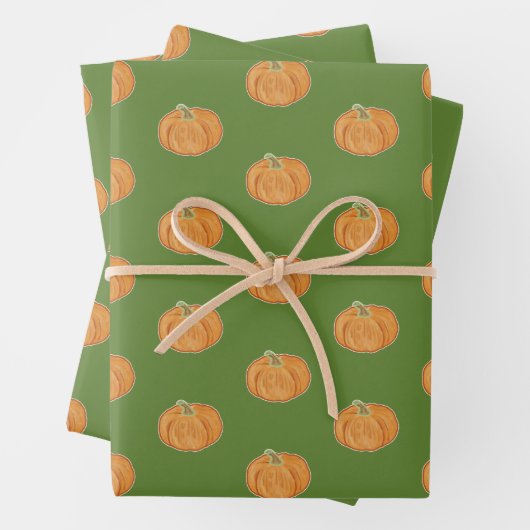 Pumpkin Zeichnend Geschenkpapier Set (Beispiel)
