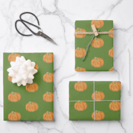 Pumpkin Zeichnend Geschenkpapier Set