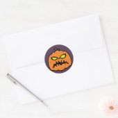 Pumpkin Zombie Runder Aufkleber (Umschlag)