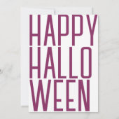 Pumpkin zu reden über Einladung (Rückseite)