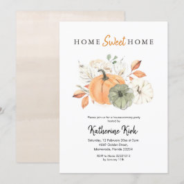 Pumpkin Zuhause Sweet Zuhause Housewarming Party Einladung