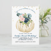 Pumpkin zweite Geburtstagseinladung Einladung (Stehend Vorderseite)