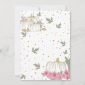 Pumpkin Zweiten Geburtstag Unser kleiner Pumpkin Einladung (Rückseite)