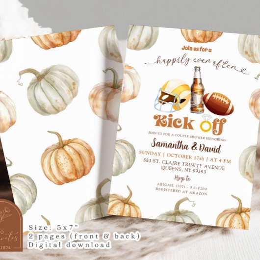 Pumpkinfußbällchen lassen Dusche aus Einladung